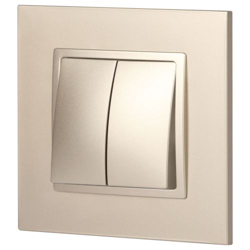 Выключатель 2-кл. СП Elegance 14-1104-04 10А IP20 250В 10AX механизм шампань Эра Б0034233 фото 6 Выключатель 2-кл. СП Elegance 14-1104-04 10А IP20 250В 10AX механизм шампань Эра Б0034233 фото 6