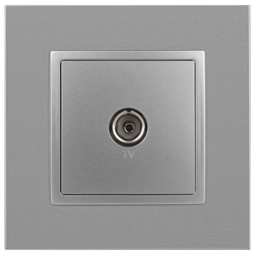 Розетка телевизионная одиночная TV 1мод. Elegance 14-3101-03 IP20 алюм. Эра Б0034292 фото 3 Розетка телевизионная одиночная TV 1мод. Elegance 14-3101-03 IP20 алюм. Эра Б0034292 фото 3