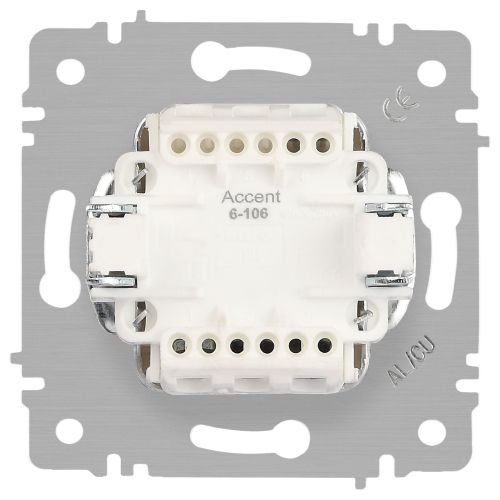 Выключатель 3-кл. СП Accent 6-106-06 10А IP20 250В AL/CU перламутр. Intro Б0063542 фото 4 Выключатель 3-кл. СП Accent 6-106-06 10А IP20 250В AL/CU перламутр. Intro Б0063542 фото 4