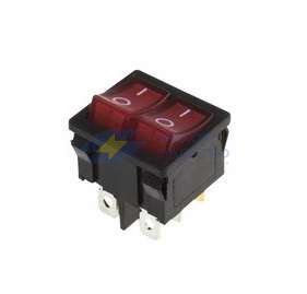 Выключатель клавишный 250В 6А (6с) ON-OFF красн. с подсветкой ДВОЙНОЙ Mini (RWB-305) Rexant 36-2160 Выключатель клавишный 250В 6А (6с) ON-OFF красн. с подсветкой ДВОЙНОЙ Mini (RWB-305) Rexant 36-2160
