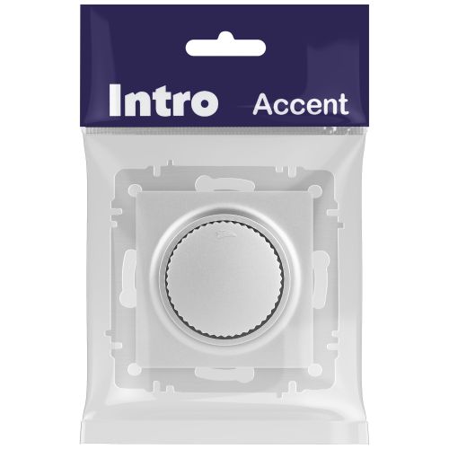 Светорегулятор поворотный СП Accent 6-401-03 600Вт 230В IP20 алюм. Intro Б0063674 фото 2 Светорегулятор поворотный СП Accent 6-401-03 600Вт 230В IP20 алюм. Intro Б0063674 фото 2