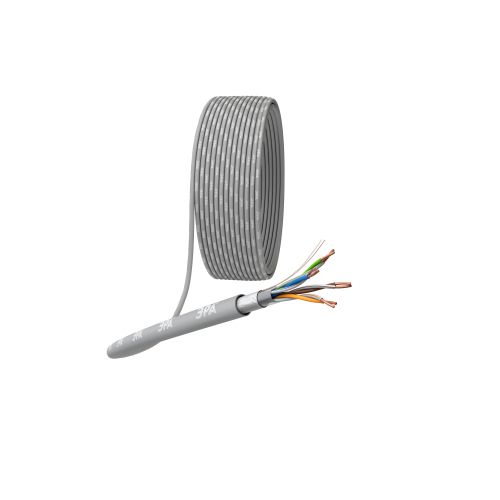 Кабель витая пара F/UTP кат.5E 4х2х24AWG solid CU PVC сер. (м) F-4-PVC Эра Б0044688 Кабель витая пара F/UTP кат.5E 4х2х24AWG solid CU PVC сер. (м) F-4-PVC Эра Б0044688