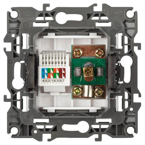 Розетка компьютерная + телевизионная Эра12 12-3110-01М RJ45 + TV бел. матов. Эра Б0065691 фото 4 Розетка компьютерная + телевизионная Эра12 12-3110-01М RJ45 + TV бел. матов. Эра Б0065691 фото 4