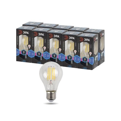Лампа светодиодная филаментная F-LED-9W-840-E27 9Вт A60 грушевидная 4000К нейтр. бел. E27 Эра Б0043434 фото 4 Лампа светодиодная филаментная F-LED-9W-840-E27 9Вт A60 грушевидная 4000К нейтр. бел. E27 Эра Б0043434 фото 4