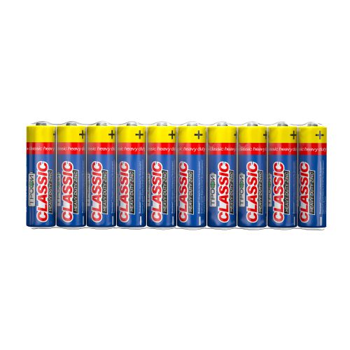 Элемент питания солевой AA/R6 R6-10S CLASSIC HEAVY DUTY Zinc (уп.10шт) Трофи Б0042310 фото 2 Элемент питания солевой AA/R6 R6-10S CLASSIC HEAVY DUTY Zinc (уп.10шт) Трофи Б0042310 фото 2