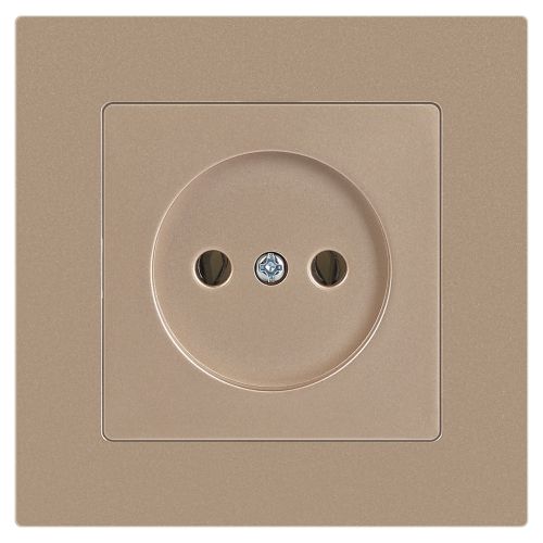 Розетка 1-м СП Accent 6-201-04 16А IP20 250В 2P шампань Intro Б0063663 фото 3 Розетка 1-м СП Accent 6-201-04 16А IP20 250В 2P шампань Intro Б0063663 фото 3