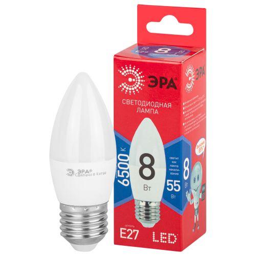 Лампа светодиодная RED LINE LED B35-8W-865-E27 R 8Вт B35 свеча 6500К нейтр. бел. E27 Эра Б0045342 фото 4 Лампа светодиодная RED LINE LED B35-8W-865-E27 R 8Вт B35 свеча 6500К нейтр. бел. E27 Эра Б0045342 фото 4