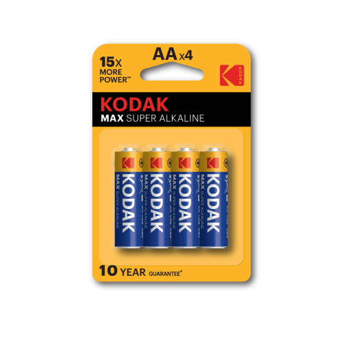 Элемент питания алкалиновый AA/LR6 1.5В MAX SUPER Alkaline (блист.4шт) KODAK Б0005120 Элемент питания алкалиновый AA/LR6 1.5В MAX SUPER Alkaline (блист.4шт) KODAK Б0005120