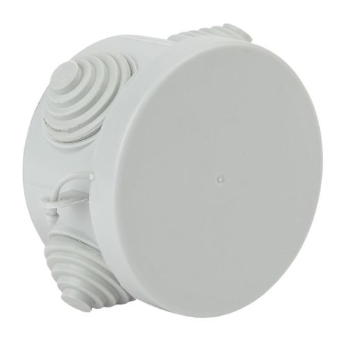 Коробка распаячная ОП КОР 65х40мм с гермовводами 4 входа IP54 Эра Б0037446 Коробка распаячная ОП КОР 65х40мм с гермовводами 4 входа IP54 Эра Б0037446