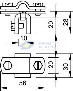 Держатель проволоки d8-10мм для листа до 10мм Тип:270 8-10 FT OBO 5317207 фото 2 Держатель проволоки d8-10мм для листа до 10мм Тип:270 8-10 FT OBO 5317207 фото 2