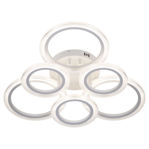 Светильник светодиодный Ring CLL-1-90-RC WH 90Вт 3000К-6000К 620х620х125 с пультом ДУ бел. Эра Б0069749 фото 4 Светильник светодиодный Ring CLL-1-90-RC WH 90Вт 3000К-6000К 620х620х125 с пультом ДУ бел. Эра Б0069749 фото 4