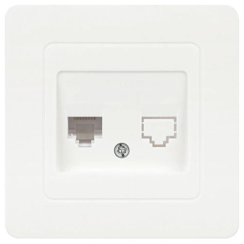 Розетка компьютерная 1-м СП Style 7-303-01 RJ45 бел. Intro Б0060649 Розетка компьютерная 1-м СП Style 7-303-01 RJ45 бел. Intro Б0060649