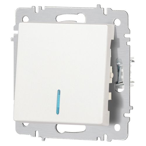 Выключатель 1-кл. СП Accent 6-102-06 10А IP20 250В с подсветкой AL/CU перламутр. Intro Б0063467 фото 5 Выключатель 1-кл. СП Accent 6-102-06 10А IP20 250В с подсветкой AL/CU перламутр. Intro Б0063467 фото 5