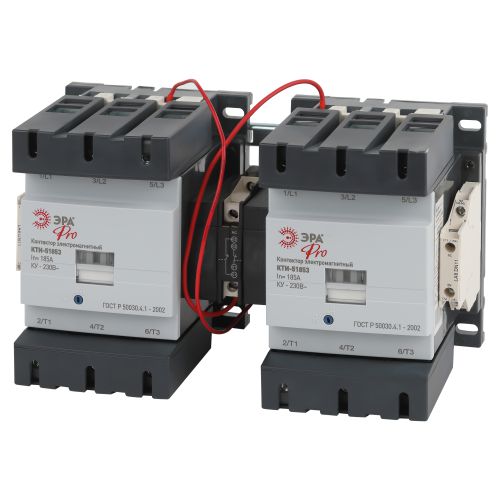 Контактор КТИ-51853 реверс. PRO KKT53-185-230-10-E 185А 230В/АС3 ЭРА Б0054936 Контактор КТИ-51853 реверс. PRO KKT53-185-230-10-E 185А 230В/АС3 ЭРА Б0054936