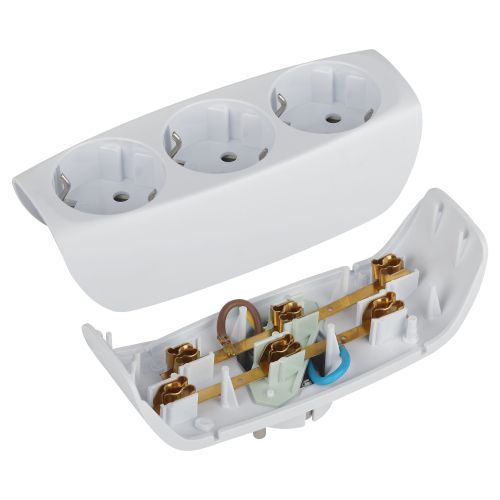 Разветвитель 3-м с заземл. 16А IP20 SP-3e-W защ. шторки бел. Эра C0045529 фото 4 Разветвитель 3-м с заземл. 16А IP20 SP-3e-W защ. шторки бел. Эра C0045529 фото 4