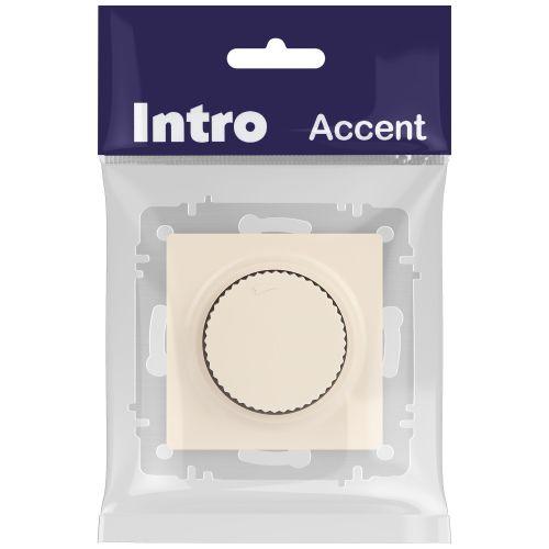 Светорегулятор поворотный СП Accent 6-401-02 600Вт 230В IP20 сл. кость Intro Б0063672 фото 2 Светорегулятор поворотный СП Accent 6-401-02 600Вт 230В IP20 сл. кость Intro Б0063672 фото 2