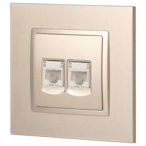 Розетка компьютерная 2-м Elegance 14-3108-04 RJ45 IP20 механизм шампань Эра Б0034311 фото 7 Розетка компьютерная 2-м Elegance 14-3108-04 RJ45 IP20 механизм шампань Эра Б0034311 фото 7