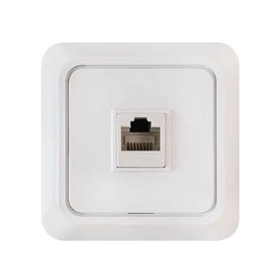 Розетка компьютерная 1-м ОП Bolleto RJ45 бел. 7035 IN HOME 4690612018294 Розетка компьютерная 1-м ОП Bolleto RJ45 бел. 7035 IN HOME 4690612018294