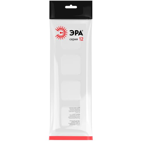 Рамка 4-м 12-5204-01 Классик бел. Эра Б0067730 фото 2 Рамка 4-м 12-5204-01 Классик бел. Эра Б0067730 фото 2