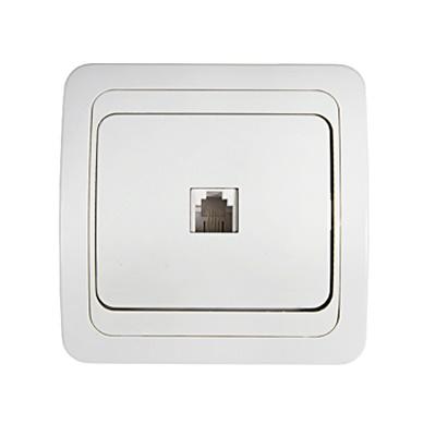Розетка компьютерная 1-м Classico 2131 RJ45 бел. IN HOME 4690612034263 Розетка компьютерная 1-м Classico 2131 RJ45 бел. IN HOME 4690612034263