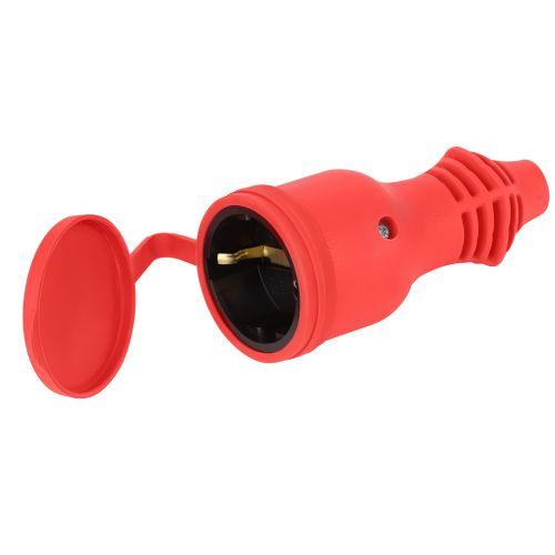 Розетка RX11-R-IP44 прямая с заземл. каучук красн. ЭРА Б0069326 Розетка RX11-R-IP44 прямая с заземл. каучук красн. ЭРА Б0069326