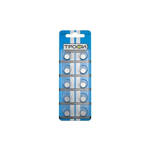 Элемент питания алкалиновый "таблетка" LR754/LR48/G5/393) (блист.10шт) Трофи C0035053 фото 2 Элемент питания алкалиновый "таблетка" LR754/LR48/G5/393) (блист.10шт) Трофи C0035053 фото 2