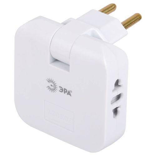 Разветвитель электрический 2-м 10А SPF-2-FL-USBC 2USB A+C поворотн. бел. Эра Б0069090 фото 8 Разветвитель электрический 2-м 10А SPF-2-FL-USBC 2USB A+C поворотн. бел. Эра Б0069090 фото 8