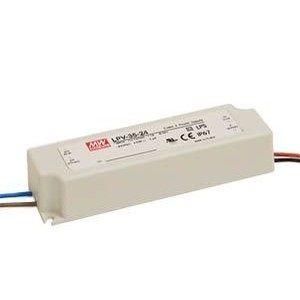 Драйвер 35Вт 24В для светодиодной ленты Meanwell IP67 148х40х30мм VARTON LPV-35-24 Драйвер 35Вт 24В для светодиодной ленты Meanwell IP67 148х40х30мм VARTON LPV-35-24