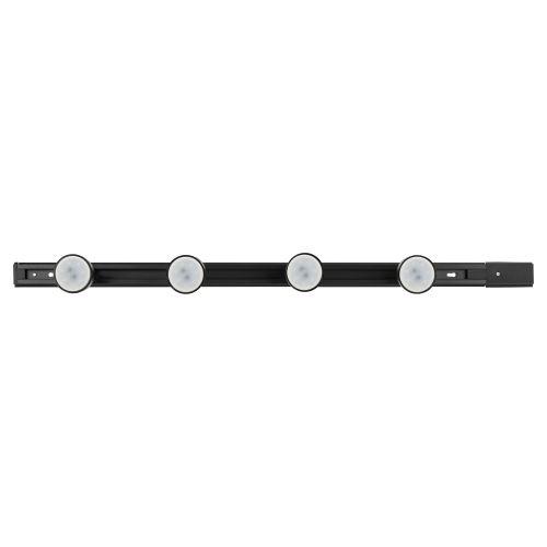 Комплект TR70-SET4-GU10-BK трековых светильников 1ф 4шт под лампу с шинопроводом 80см черн. Эра Б0063956 фото 2 Комплект TR70-SET4-GU10-BK трековых светильников 1ф 4шт под лампу с шинопроводом 80см черн. Эра Б0063956 фото 2