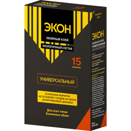Клей обойный ЭКОН Универсальный 450г Момент Б0023058 Клей обойный ЭКОН Универсальный 450г Момент Б0023058