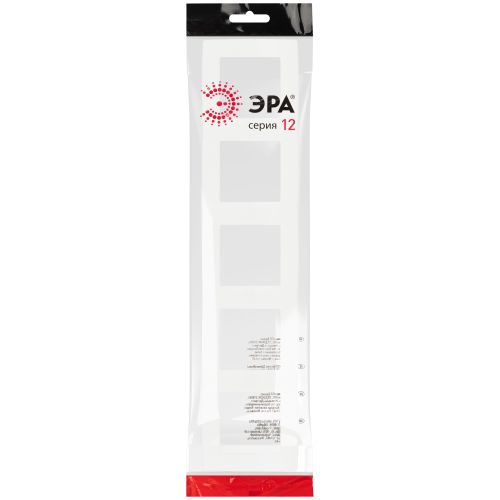 Рамка 5-м Эра12 12-5005-01М бел. матов. Эра Б0065742 фото 2 Рамка 5-м Эра12 12-5005-01М бел. матов. Эра Б0065742 фото 2