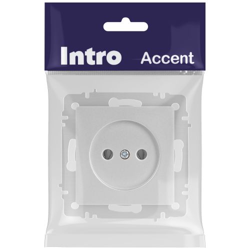 Розетка 1-м СП Accent 6-201-03 16А IP20 250В 2P алюм. Intro Б0063661 фото 2 Розетка 1-м СП Accent 6-201-03 16А IP20 250В 2P алюм. Intro Б0063661 фото 2
