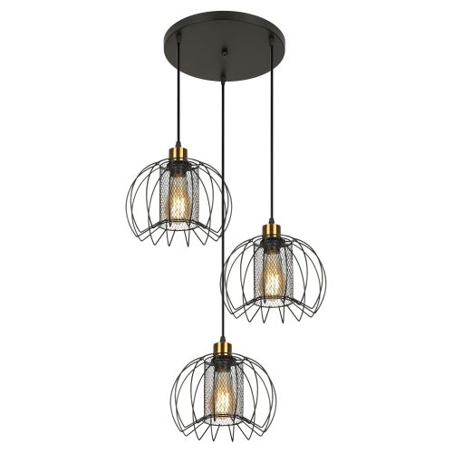 Светильник Adelaida 5108-203 60Вт 3хЕ27 (подвес) подвесной лофт-кантри Rivoli Б0069909 Светильник Adelaida 5108-203 60Вт 3хЕ27 (подвес) подвесной лофт-кантри Rivoli Б0069909
