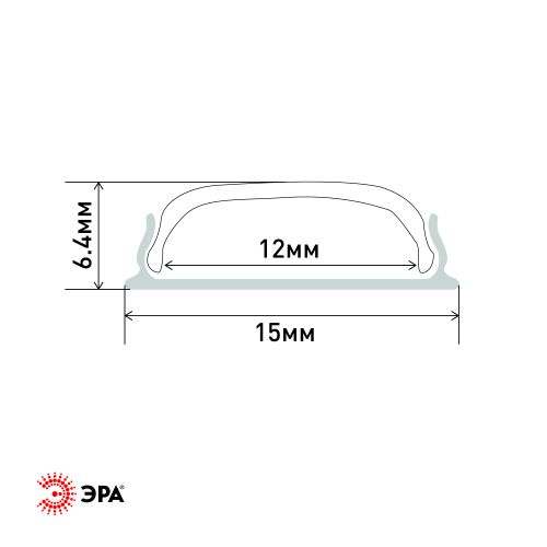 Комплект с гибким накладным анодир. профилем CAB291 15х6.5мм 2м 1506G Эра Б0041245 фото 2 Комплект с гибким накладным анодир. профилем CAB291 15х6.5мм 2м 1506G Эра Б0041245 фото 2