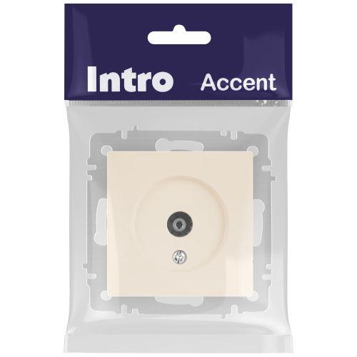 Розетка телевизионная одиночная TV СП Accent 6-301-02 IP20 сл. кость Intro Б0063605 фото 2 Розетка телевизионная одиночная TV СП Accent 6-301-02 IP20 сл. кость Intro Б0063605 фото 2