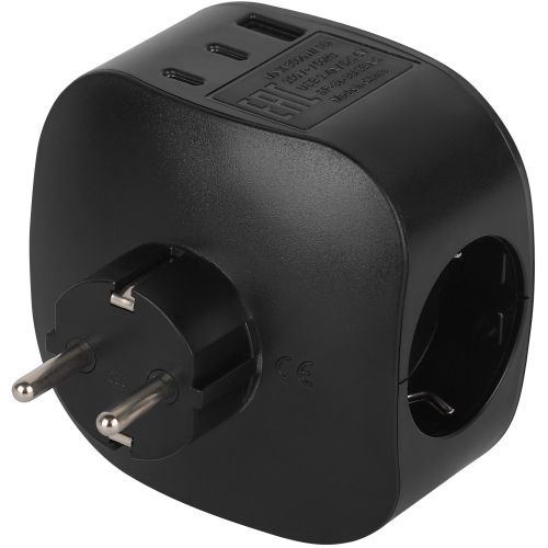 Разветвитель 3-м SP-3e-3USBAC-B + 3 USB A+C с заземл. со шторками 16А черн. Эра Б0069082 фото 6 Разветвитель 3-м SP-3e-3USBAC-B + 3 USB A+C с заземл. со шторками 16А черн. Эра Б0069082 фото 6
