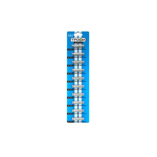 Элемент питания алкалиновый AAA/LR03 LR03-10BL strip (блист.10шт) Трофи C0034051 фото 2 Элемент питания алкалиновый AAA/LR03 LR03-10BL strip (блист.10шт) Трофи C0034051 фото 2