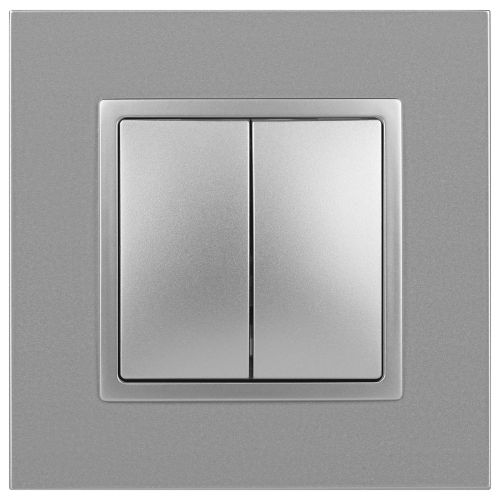 Выключатель 2-кл. СП Elegance 14-1104-03 10А IP20 250В 10AX механизм алюм. Эра Б0034232 фото 3 Выключатель 2-кл. СП Elegance 14-1104-03 10А IP20 250В 10AX механизм алюм. Эра Б0034232 фото 3