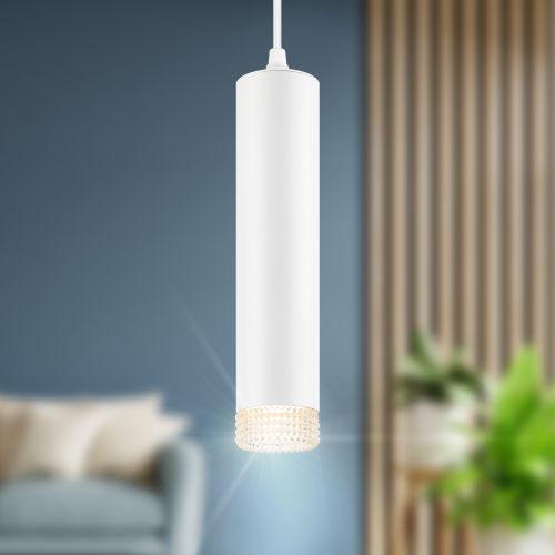 Светильник подвесной (подвес) PL18 WH/CL MR16 GU10 потолочный цилиндр бел. прозр. ЭРА Б0058481 Светильник подвесной (подвес) PL18 WH/CL MR16 GU10 потолочный цилиндр бел. прозр. ЭРА Б0058481
