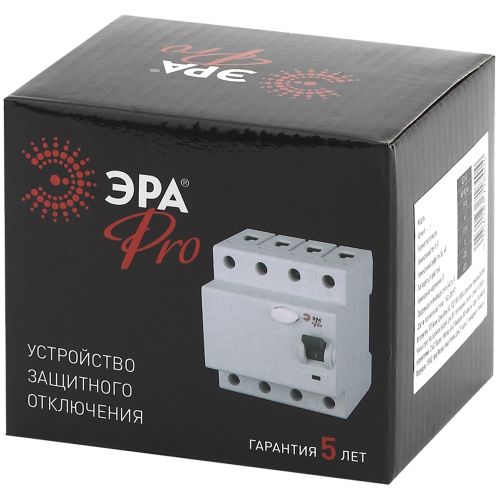 Выключатель дифференциального тока (УЗО) 3P+N 40А 300мА ВД1-63 Pro NO-902-68 ЭРА Б0031907 фото 2 Выключатель дифференциального тока (УЗО) 3P+N 40А 300мА ВД1-63 Pro NO-902-68 ЭРА Б0031907 фото 2