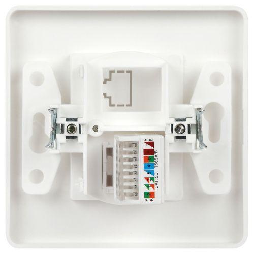 Розетка компьютерная 1-м СП Style 7-303-01 RJ45 бел. Intro Б0060649 фото 3 Розетка компьютерная 1-м СП Style 7-303-01 RJ45 бел. Intro Б0060649 фото 3