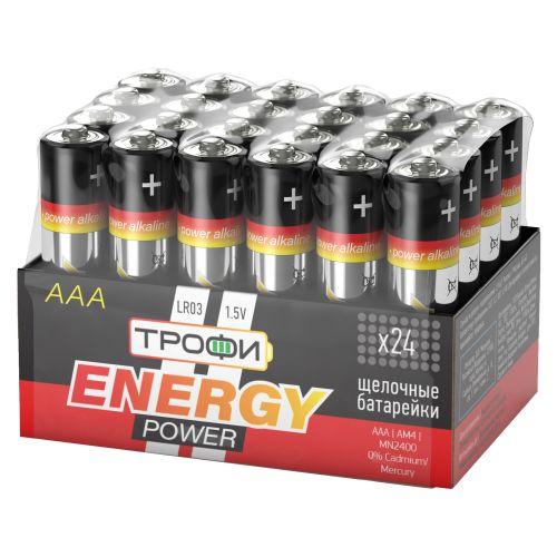 Элемент питания алкалиновый AAA/LR03 LR03-24 bulk ENERGY POWER Alkaline (уп.24шт) Трофи Б0035375 Элемент питания алкалиновый AAA/LR03 LR03-24 bulk ENERGY POWER Alkaline (уп.24шт) Трофи Б0035375