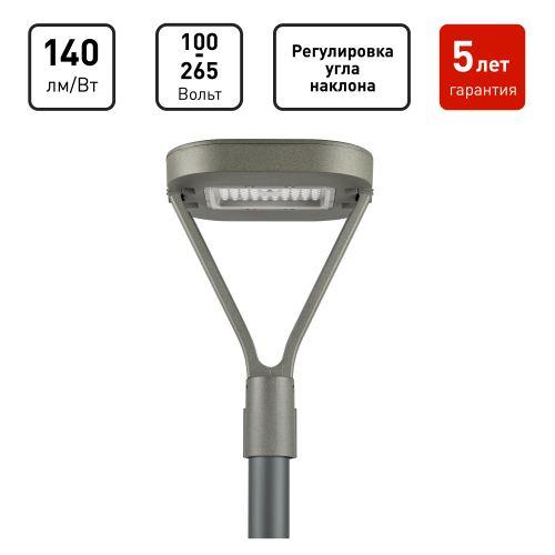 Светильник светодиодный SPP-505-0-50K-050 50Вт 5000К IP65 6000лм КСС Д садово-парковый сер. Эра Б0062718 Светильник светодиодный SPP-505-0-50K-050 50Вт 5000К IP65 6000лм КСС Д садово-парковый сер. Эра Б0062718