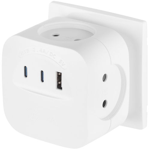 Разветвитель 4-м SP-4-3USBAC-W + 3 USB A+C со шторками 10А бел. Эра Б0069083 фото 7 Разветвитель 4-м SP-4-3USBAC-W + 3 USB A+C со шторками 10А бел. Эра Б0069083 фото 7