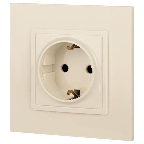 Розетка 1-м СП Эра Elegance 14-2102-02 16А IP20 16AX 250В 2P+E Schuko защ. шторки сл. кость Эра Б0034273 фото 6 Розетка 1-м СП Эра Elegance 14-2102-02 16А IP20 16AX 250В 2P+E Schuko защ. шторки сл. кость Эра Б0034273 фото 6
