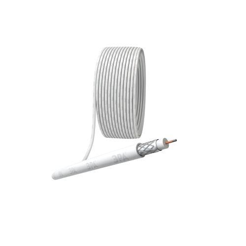 Кабель коаксиальный RG-6U 75 Ом CCS/(оплетка Al 32%) PVC бел. (уп.100м) Simple Эра Б0044595 Кабель коаксиальный RG-6U 75 Ом CCS/(оплетка Al 32%) PVC бел. (уп.100м) Simple Эра Б0044595