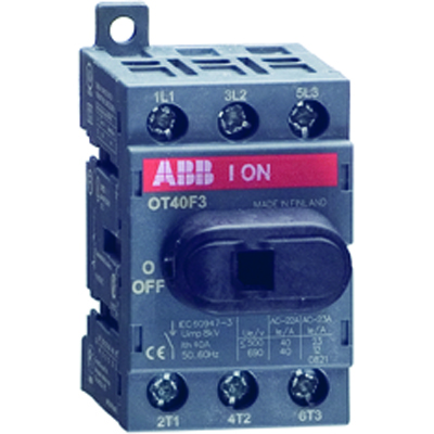 Рубильник 3п OT25F3 25А (20А AC23) ABB 1SCA104857R1001 Рубильник 3п OT25F3 25А (20А AC23) ABB 1SCA104857R1001