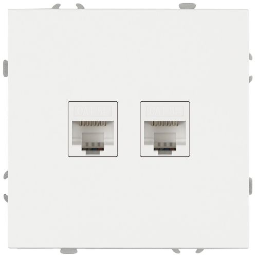 Розетка информационная 2-м СП Galaxy RJ45 16А IP20 250В бел. Эра Б0070756 фото 2 Розетка информационная 2-м СП Galaxy RJ45 16А IP20 250В бел. Эра Б0070756 фото 2