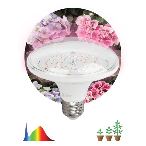 Лампа светодиодная FITO-18W-Ra90-E27 18Вт Е27 для растений полноспектральная Эра Б0057710 фото 6 Лампа светодиодная FITO-18W-Ra90-E27 18Вт Е27 для растений полноспектральная Эра Б0057710 фото 6
