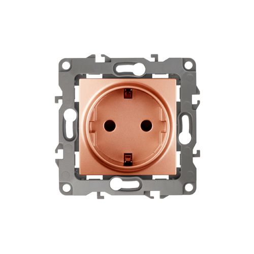 Розетка 1-м СП Эра12 12-2001-14 16А IP20 16AX 250В 2P+E Schuko без монтаж. лапок механизм медь Эра Б0019309 Розетка 1-м СП Эра12 12-2001-14 16А IP20 16AX 250В 2P+E Schuko без монтаж. лапок механизм медь Эра Б0019309